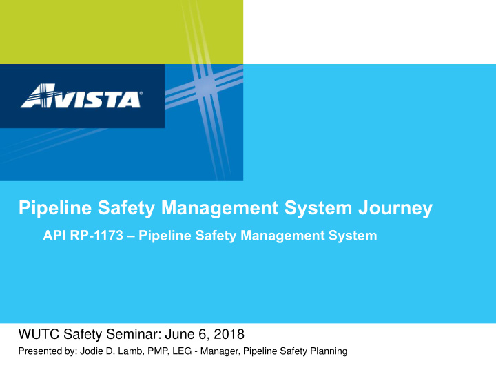 pipeline safety management system journey