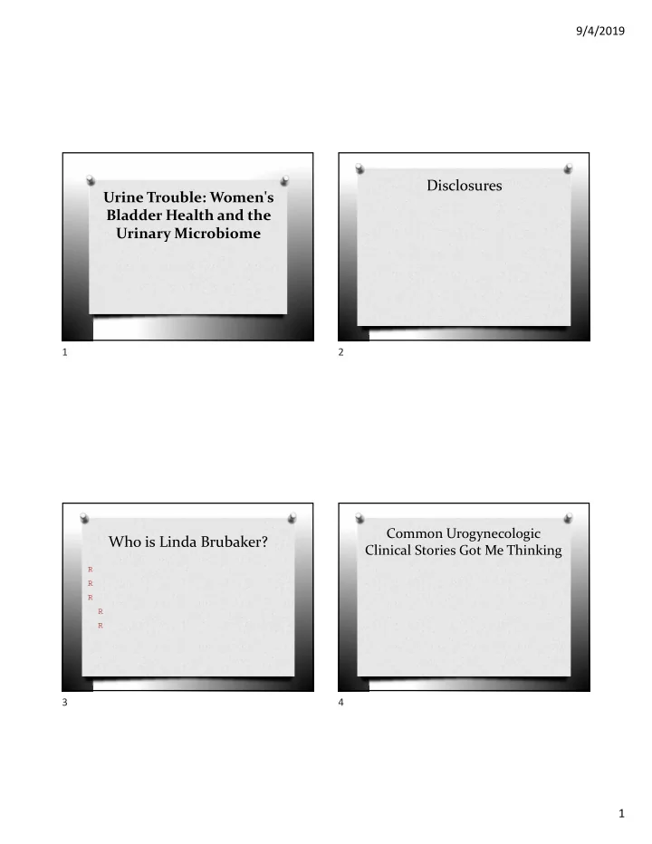 disclosures