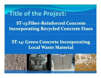 ST ST  13:Fiber  ST  ST 13:Fiber 13:Fiber  Reinforced Concrete 13:Fiber Reinforced Concrete