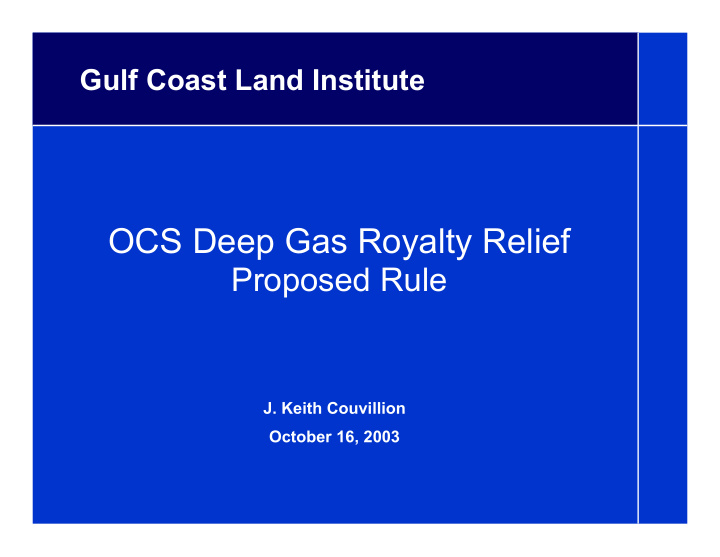 ocs deep gas royalty relief