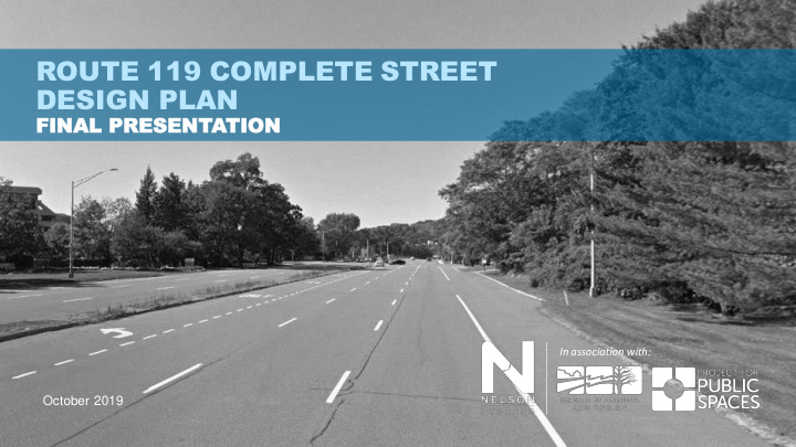 route 119 complete street design plan