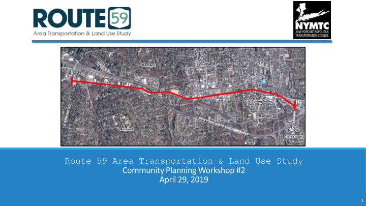 route 59 area transportation land use study community