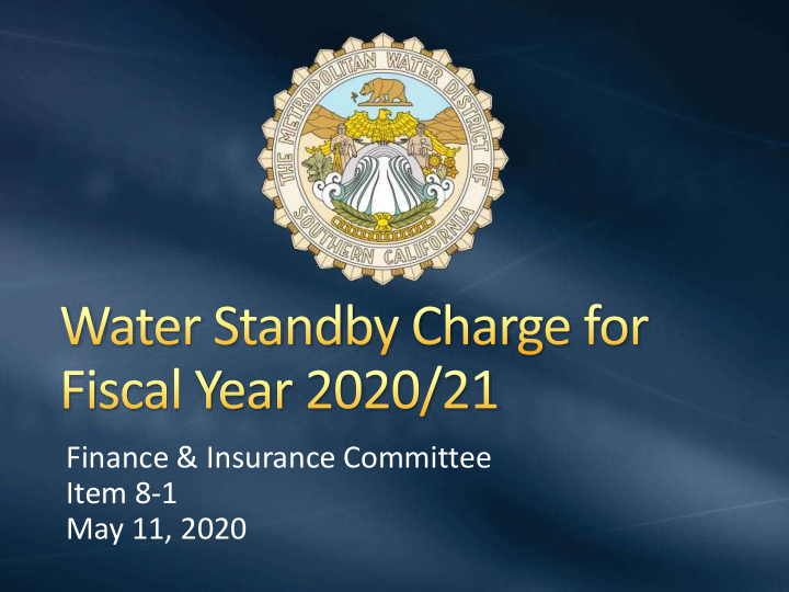 finance insurance committee item 8 1 may 11 2020