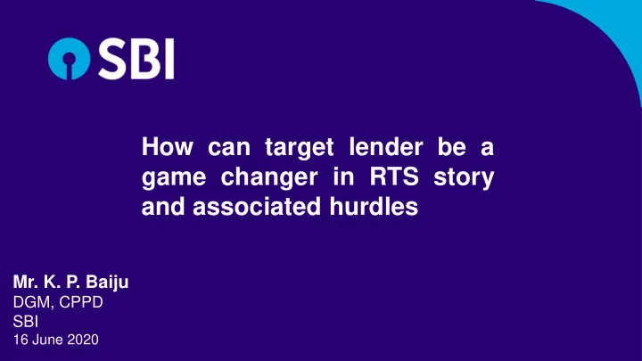 how can target lender be a