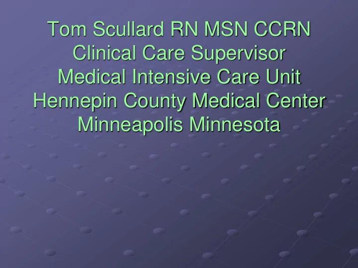 clinical care supervisor