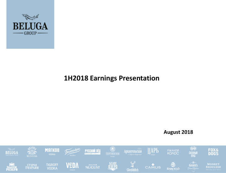 1h2018 earnings presentation