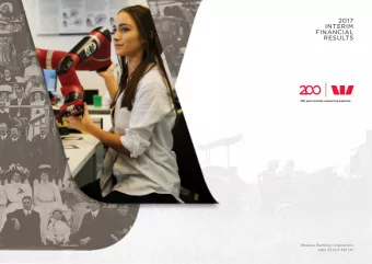 201 ,11  201 years proudly supporting Australia  Westpac Banking Corporation  ABN 33 007 457 141