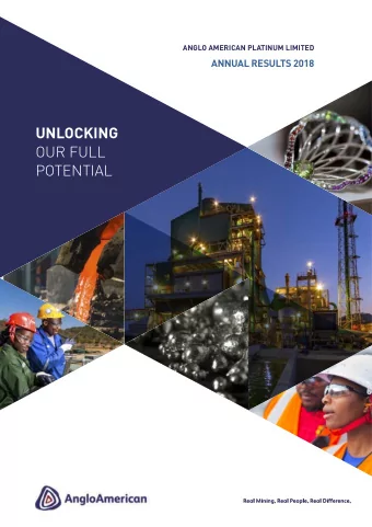 UNLOCKING  OUR FULL POTENTIAL  CONTENTS  KEY FEATURES  1  Performance highlights  2  2018 Annual