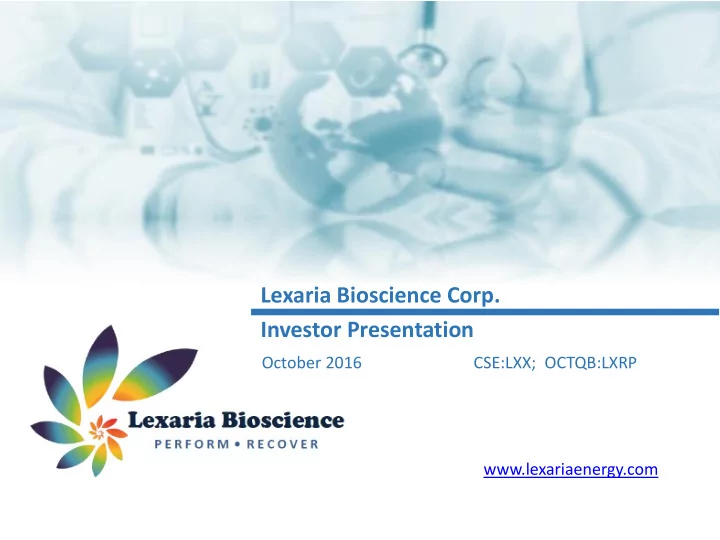 lexaria bioscience corp