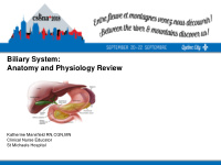 biliary system anatomy and physiology review