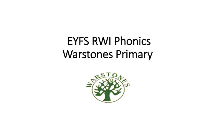 warstones primary ry our aim to day