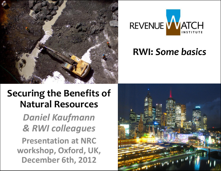 rwi some basics securing the benefits of natural