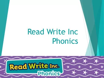 Read Write Inc  Phonics  How it works  Children are assessed and grouped  according to their