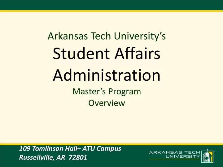 administration