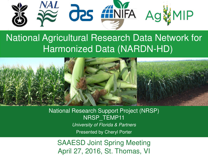 national agricultural research data network for