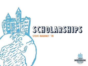 scholarships  Steve Inabinet 78  agenda  Scholarship Impact  Tiger Giving Day