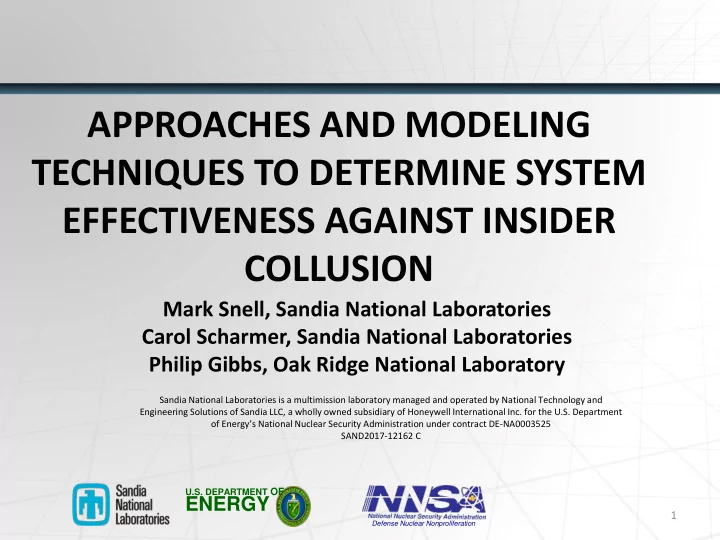 approaches and modeling techniques to determine system