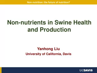 and Production  Yanhong Liu  University of California, Davis UC DAVIS  IS  Outline  World