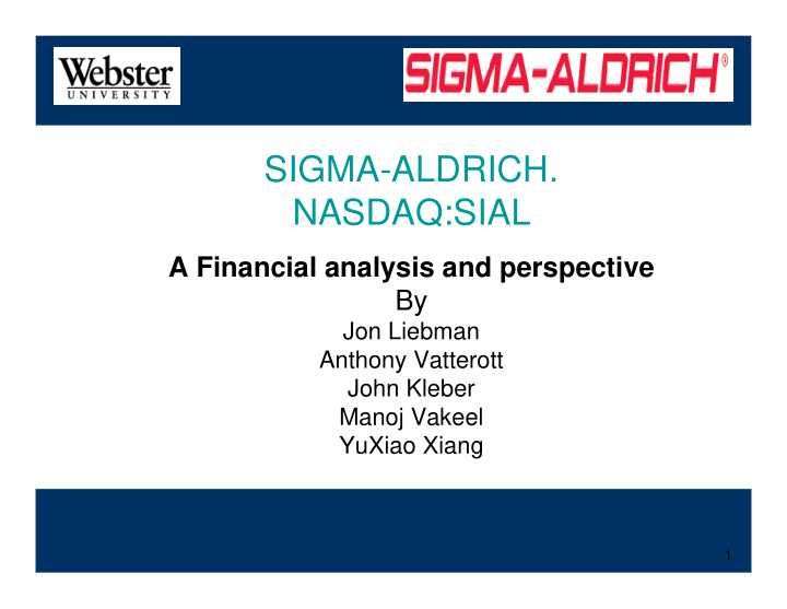 sigma aldrich nasdaq sial