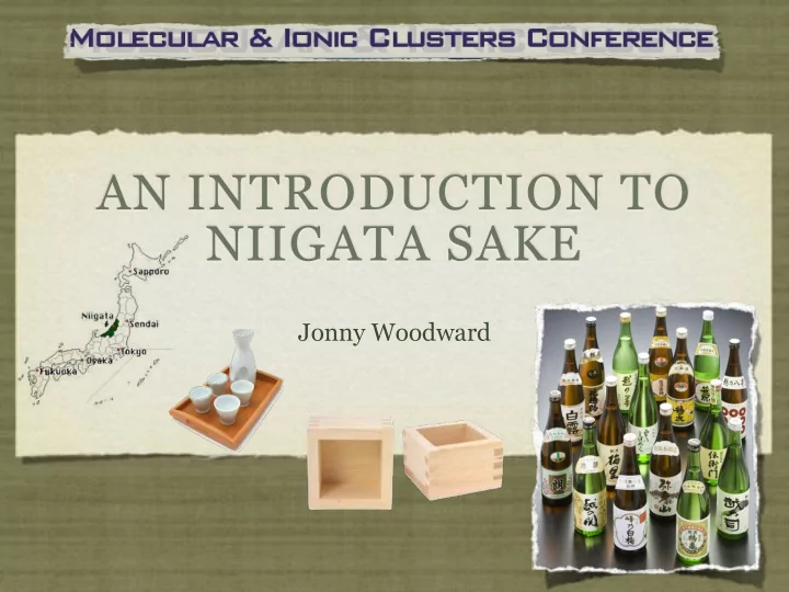 an introduction to niigata sake