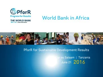 June 21 201 6  1. THE SCALE OF THE CHALLENGE  A decade of growth in Africa Africa has made