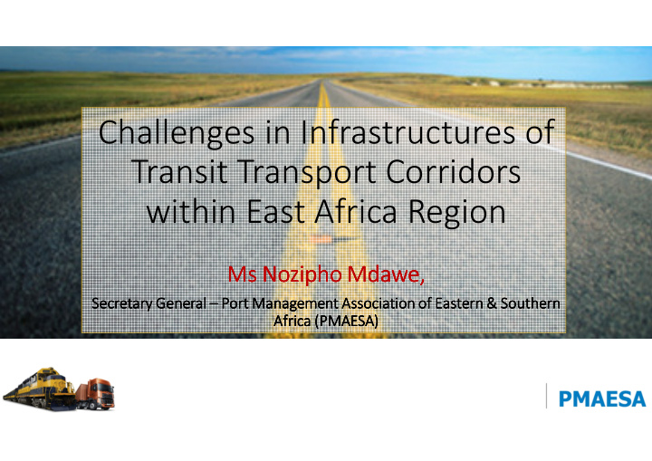 challenges in infrastructures of transit transport