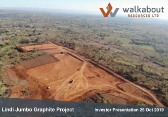 Lindi Jumbo Graphite Project  Investor Presentation 25 Oct 2019  Important Notices and Competent