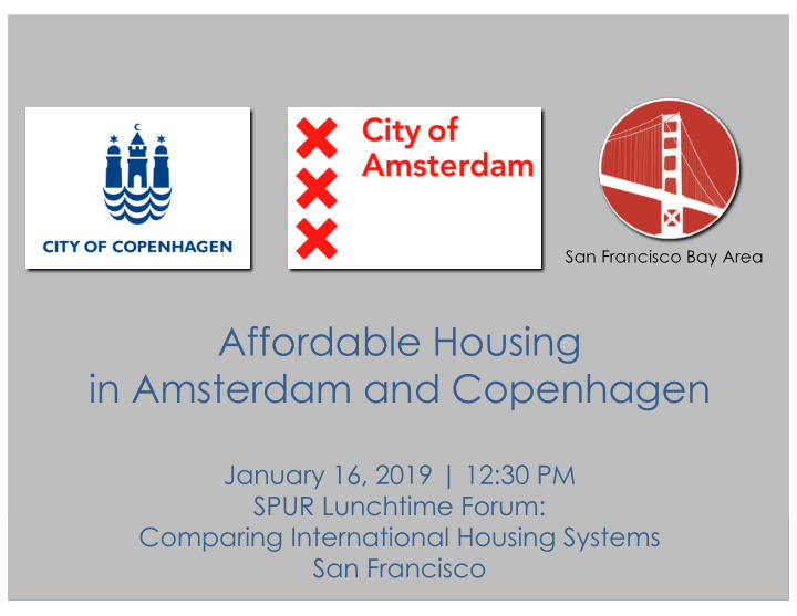 affordable housing in amsterdam and copenhagen