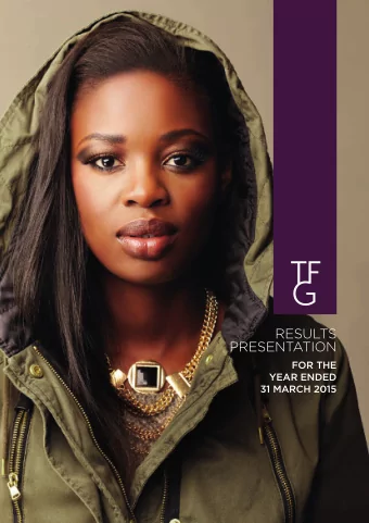 RESULTS  PRESENTATION  FOR THE  YEAR ENDED  31 MARCH 2015  RESULTS  PRESENTATION  FOR THE YEAR