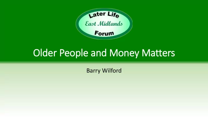 older p people a e and money matter ers