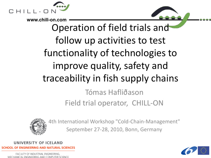 traceability in fish supply chains