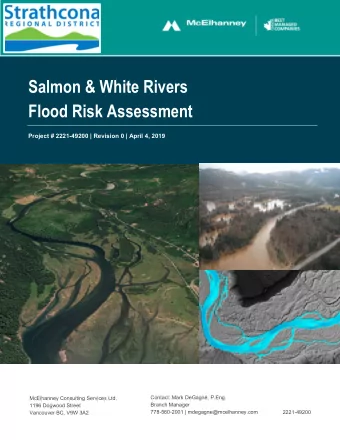 Salmon &amp; White Rivers  Flood Risk Assessment  Project # 2221-49200 | Revision 0 | April 4, 2019