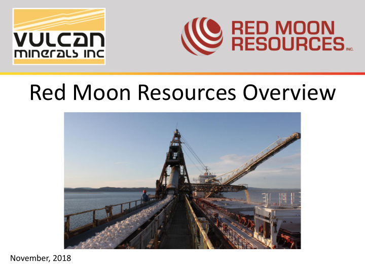 red moon resources overview