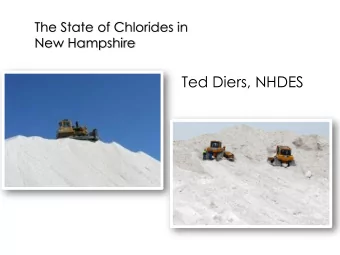 Ted Diers, NHDES  Salt use in the US  Source: Salt Institute  Why salt matters   Landscaping