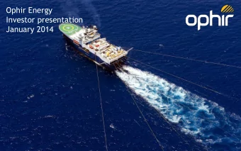 Investor presentation  January 2014  Disclaimer  THIS DOCUMENT IS CONFIDENTIAL This document has