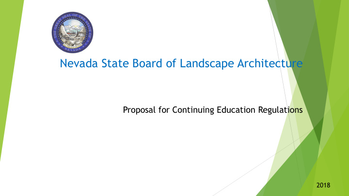 nevada state board of landscape architecture