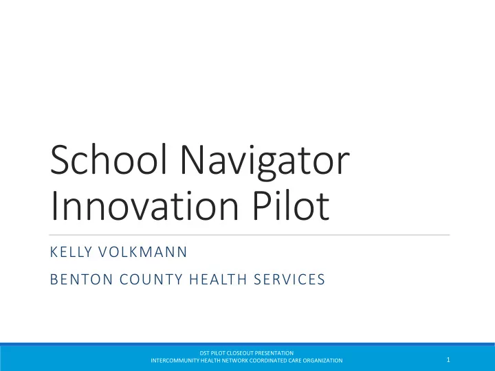 innovation pilot