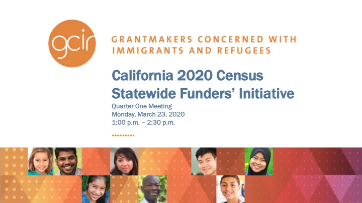 calif lifornia ornia 2020 c censu nsus s statewide
