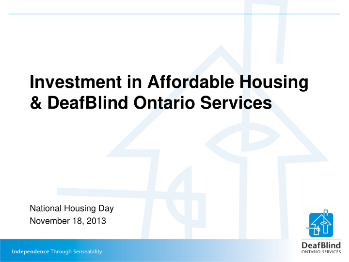 investment in affordable housing