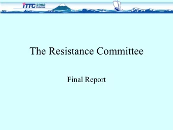 The Resistance Committee  Final Report  RC members &amp; meetings   Chairman: Emilio F. Campana