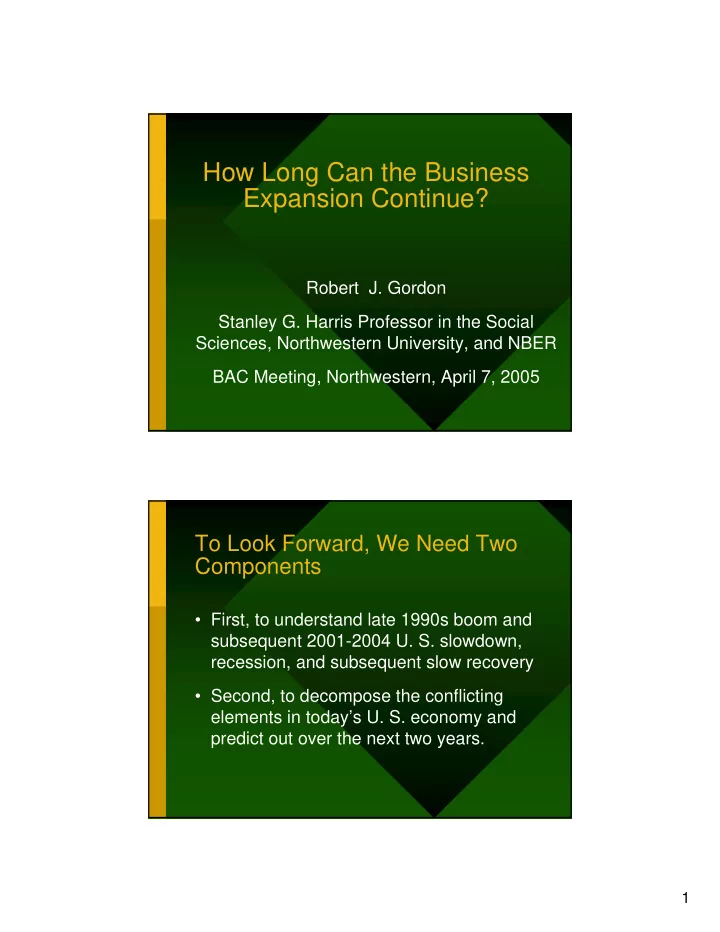 how long can the business expansion continue