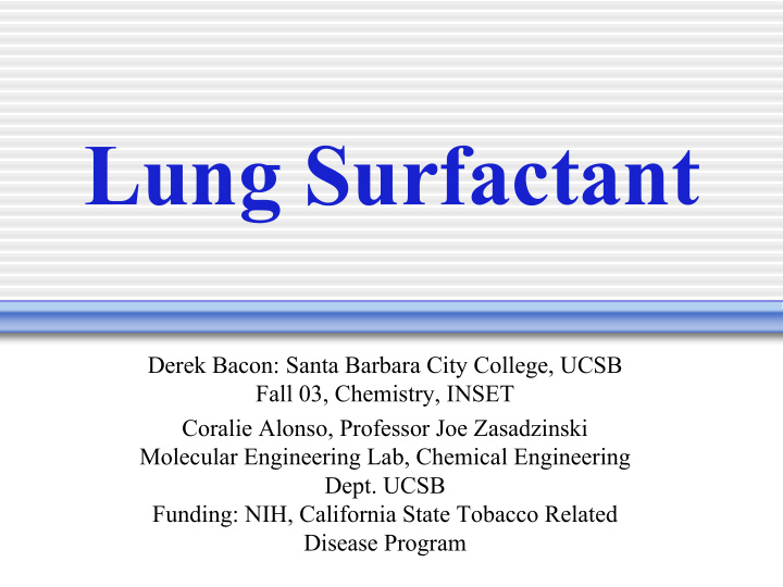 lung surfactant
