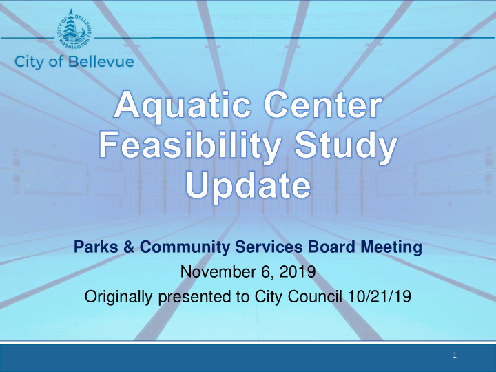 parks community services board meeting november 6 2019