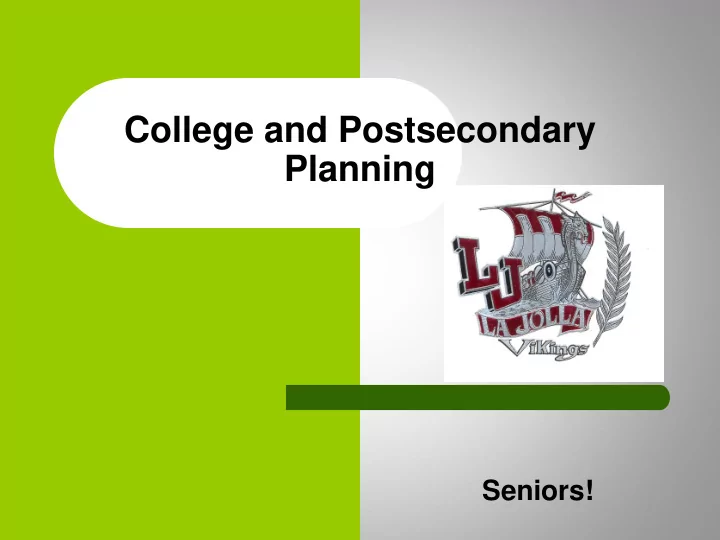 college and postsecondary