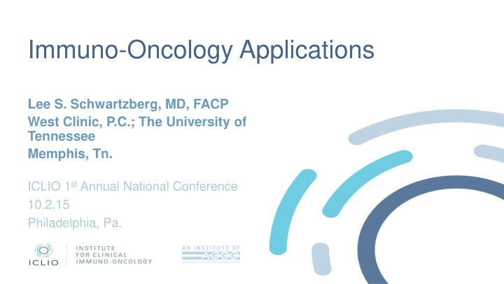 immuno oncology applications