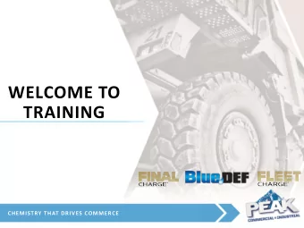 WELCOME TO  TRAINING  CHEMISTRY THAT DRIVES COMMERCE  2  JOE LONG  jlong@oldworldind.com