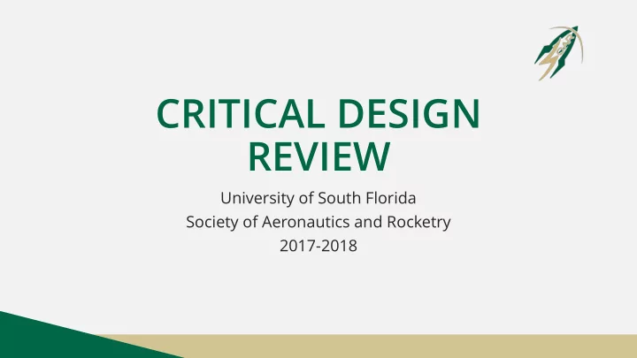 critical design