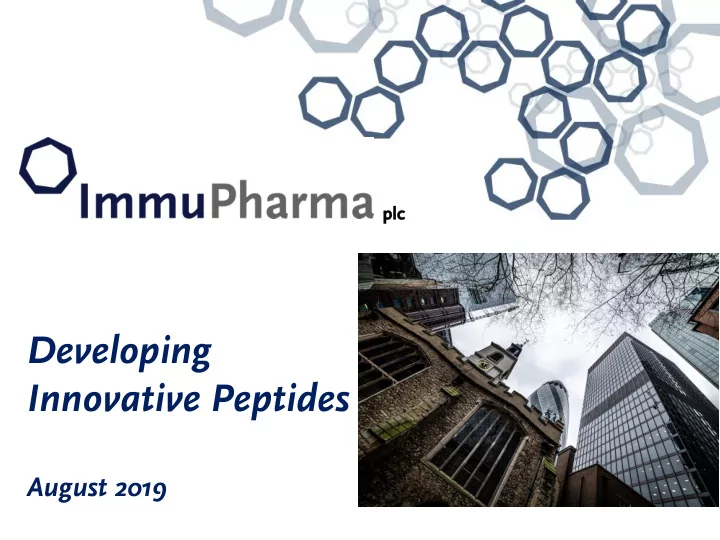 innovative peptides