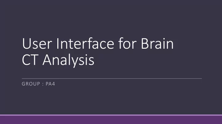 ct analysis