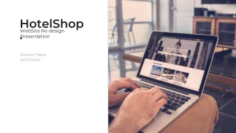 WebSite Re-design  Presentation  Ricardo Triana  SKYTOURS  1    2    Name of the files: